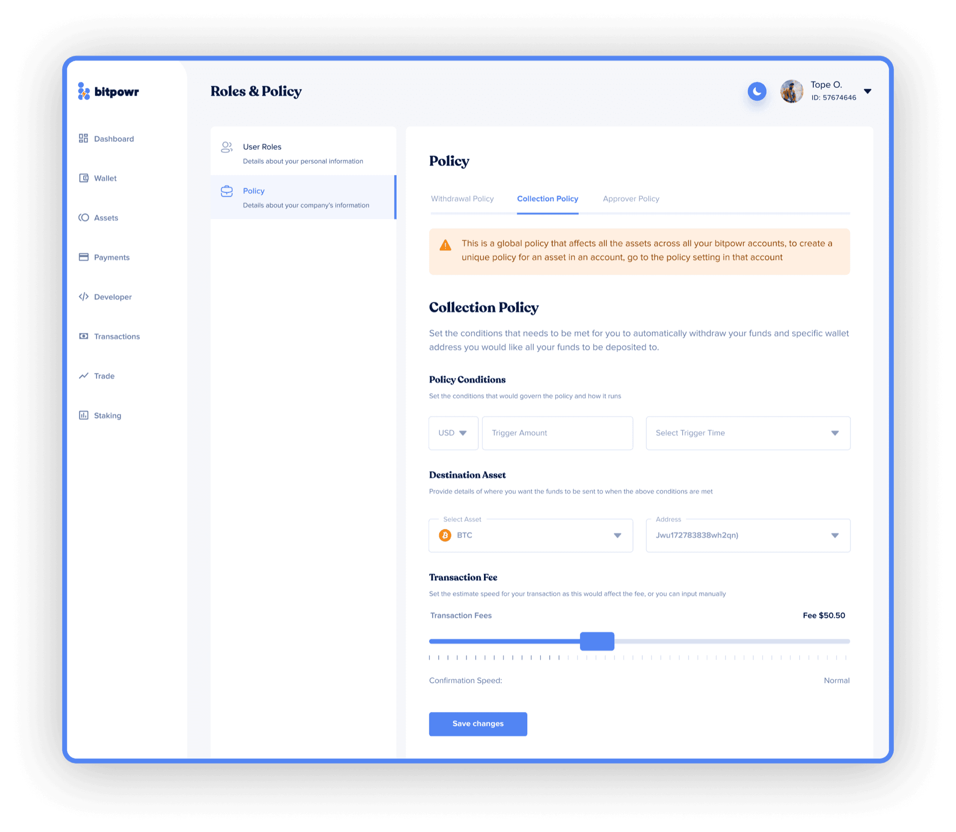 Advanced Governance (Account Policy)