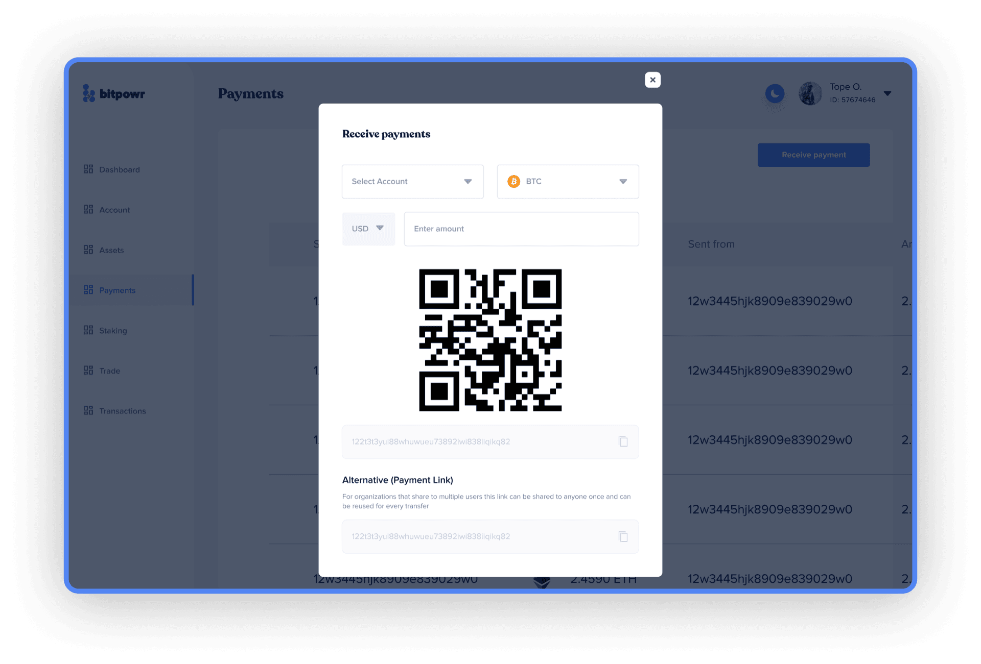 Streamlined Receive Payments