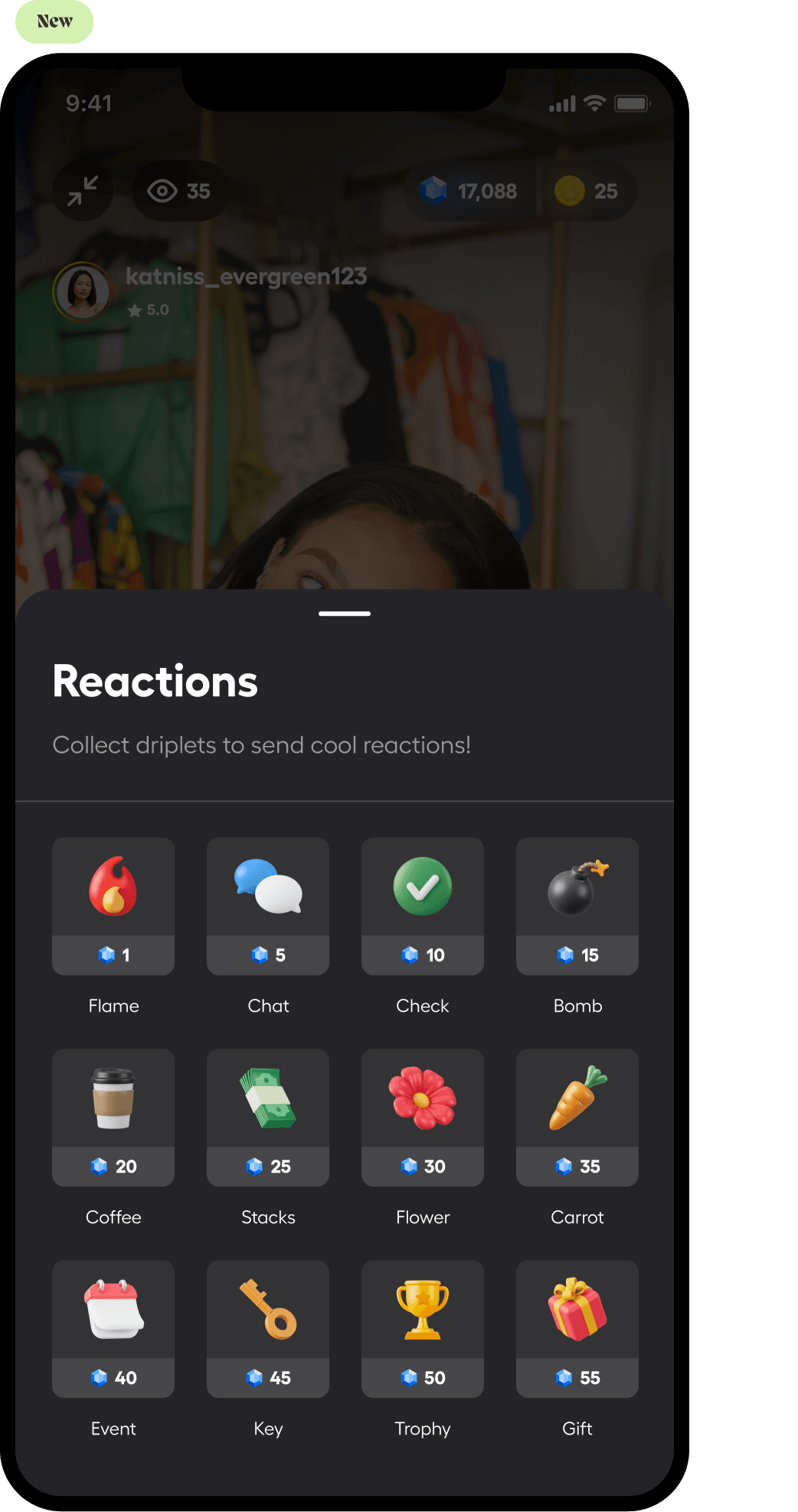 New, Driplet-powered gifting