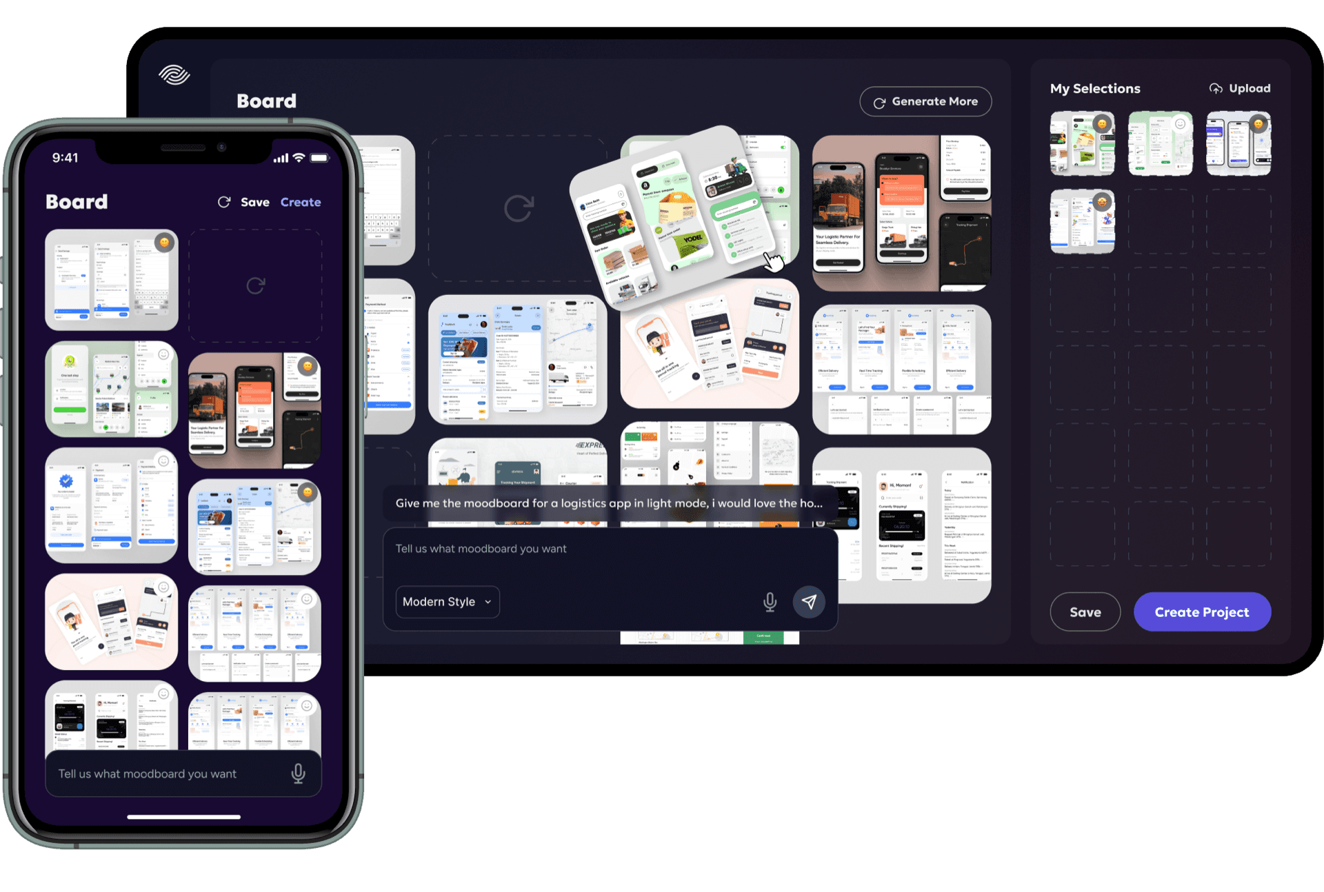VisionPeak overview, moodboard-first AI workflow