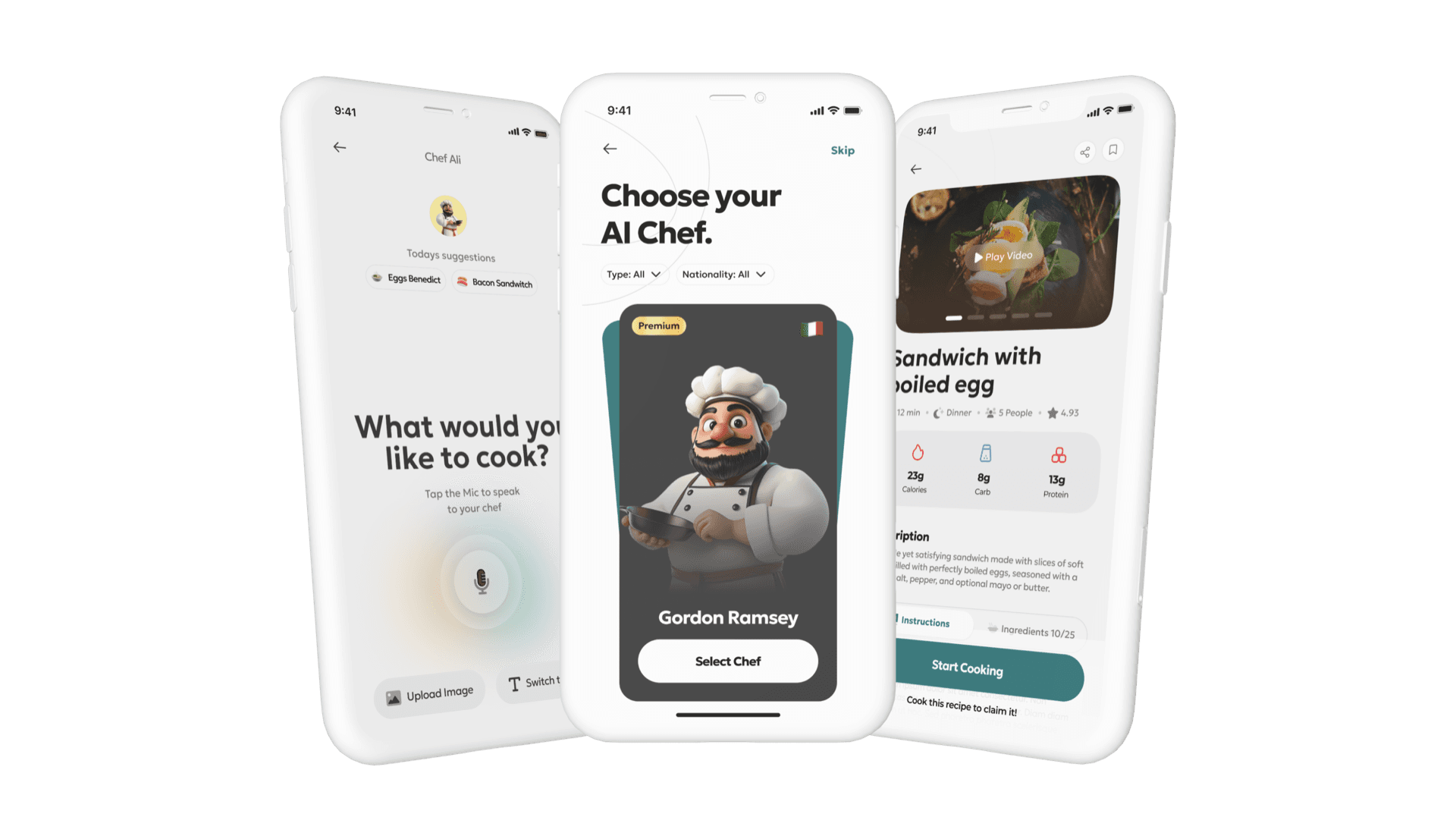 Yez Chef overview, feature map