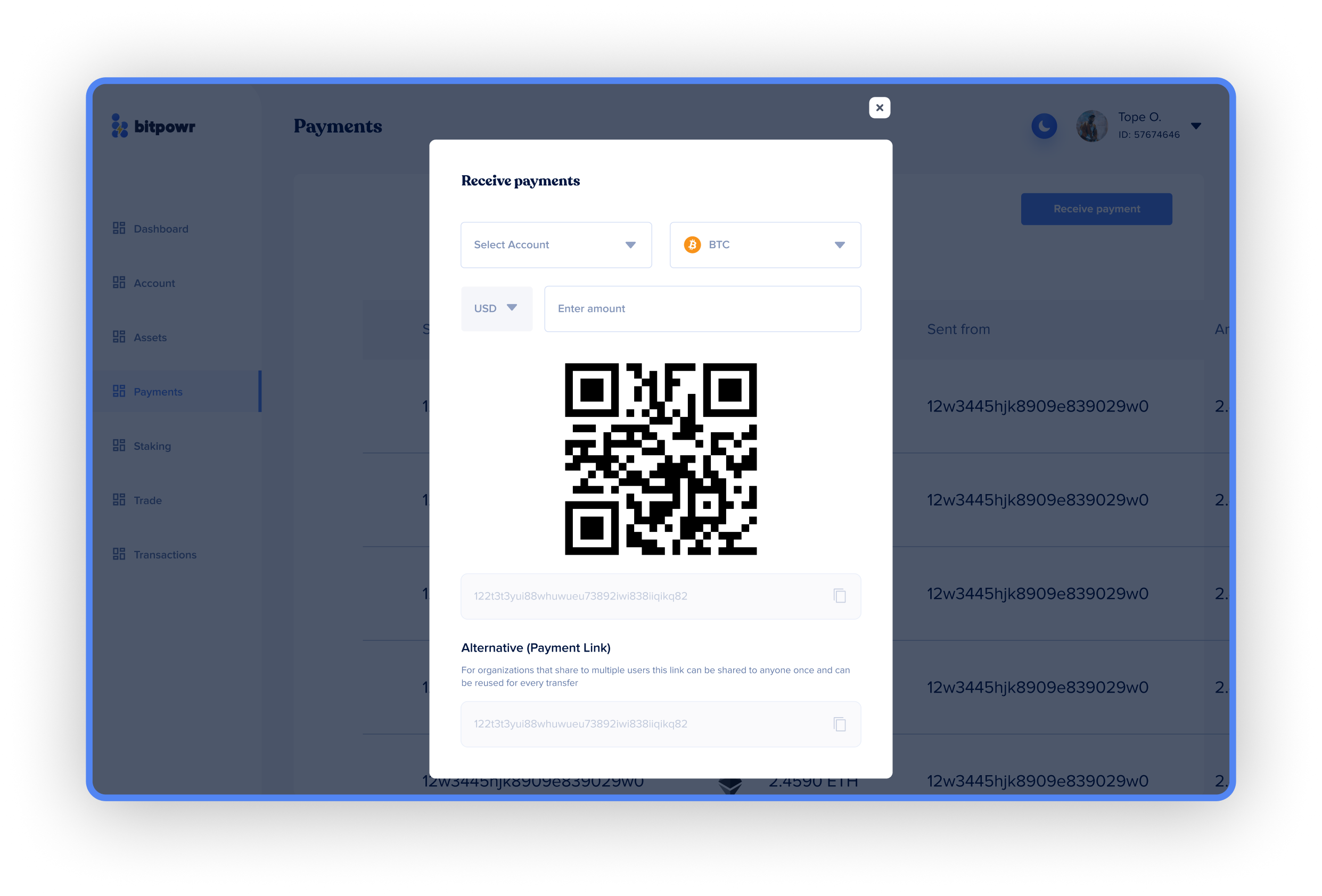 Streamlined Receive Payments